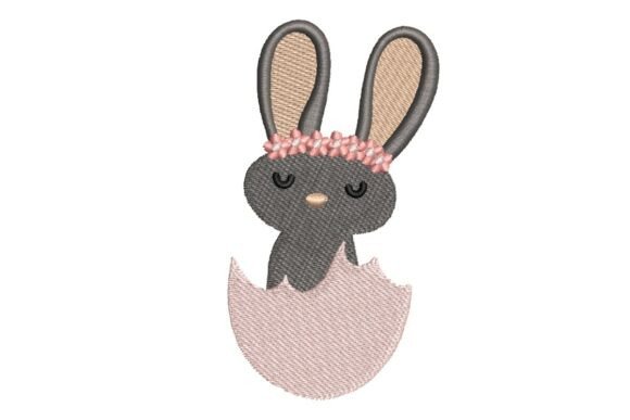 Bunny in Egg Shell Embroidery Design Review