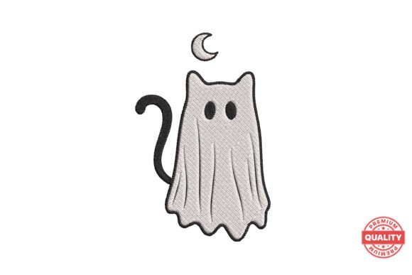 Ghost Cat Halloween Embroidery: A Designer’s Review