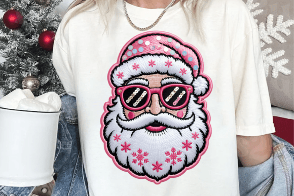Merry Christmas Santa Faux Embroidery Review