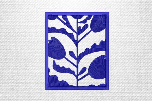 Review: Blue Tulip Leaves Framed Embroidery