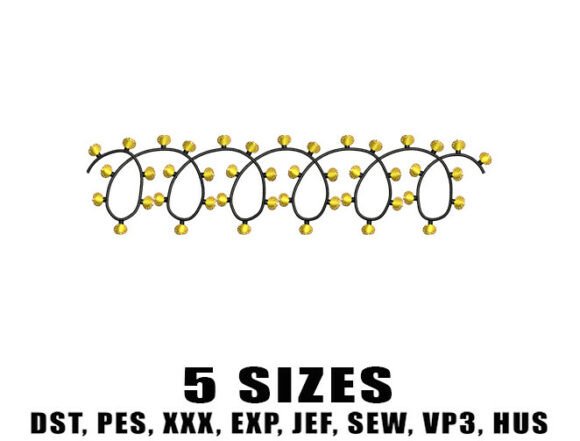 Review: Christmas Fairy Lights Embroidery Design