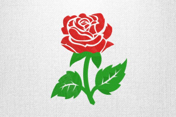 Review: Elegant Red Rose Embroidery Design for Business