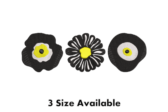 Review: Modern Black Flower Embroidery File