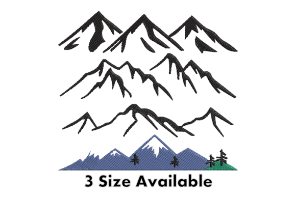Review: Mountain Landscape Embroidery Design for Real Projects