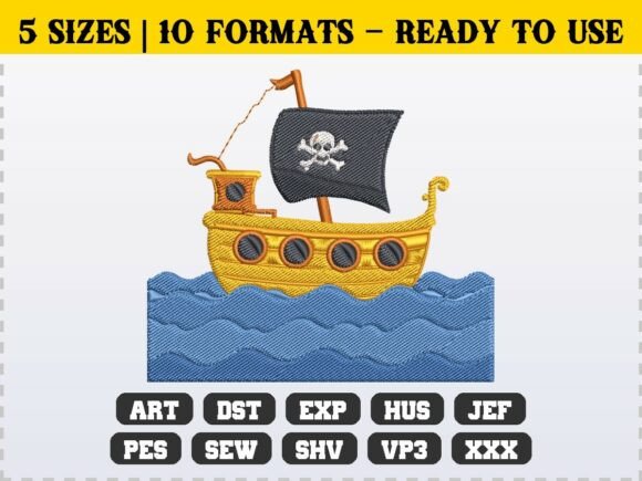 Review: Pirate Skull Sea Adventure Embroidery for Craft Fairs