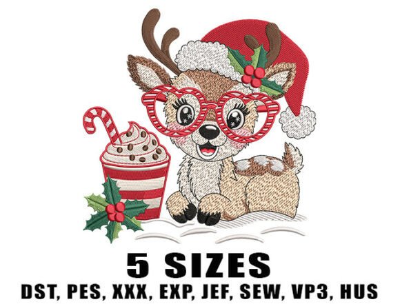 Review: Santa Reindeer Embroidery Design for Merch