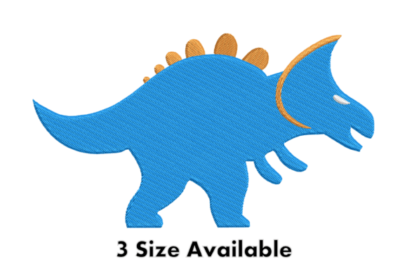 Review: Triceratops Dinosaur Embroidery File for Makers