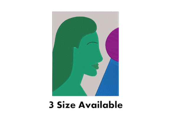 Reviewing Abstract Woman Face Embroidery Art for Etsy