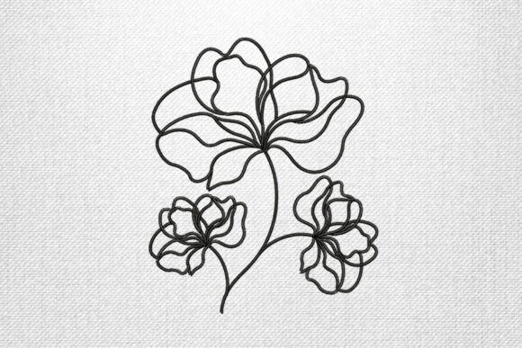 Reviewing Black Line Floral Minimal Embroidery for Boutiques