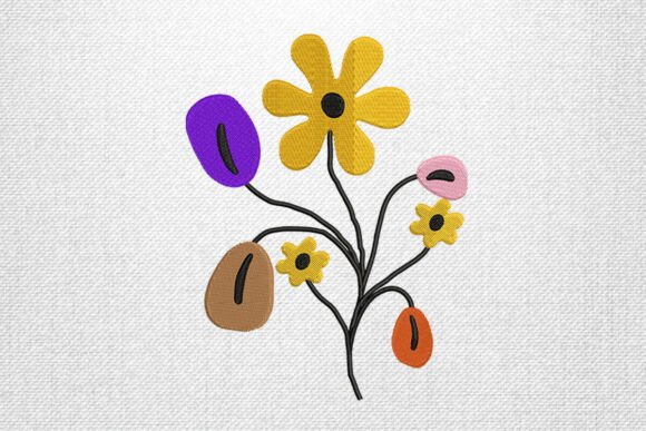 Reviewing Playful Colorful Floral Embroidery for Gifts