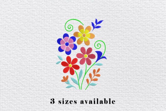 Reviewing the Colorful Floral Embroidery File