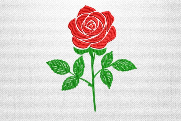 Reviewing the Detailed Red Rose Embroidery Design
