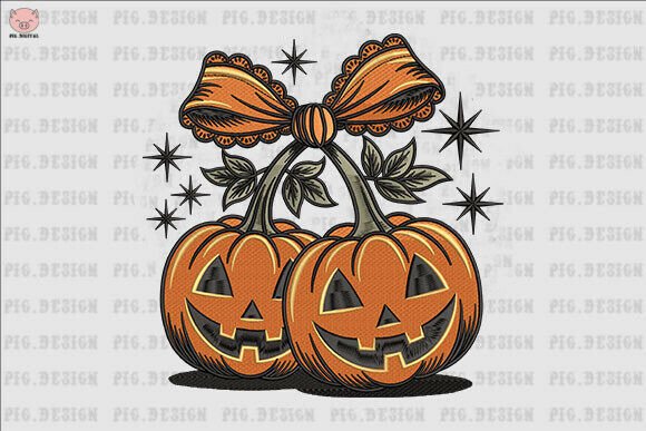 Reviewing the Halloween Bow Pumpkin Embroidery Design