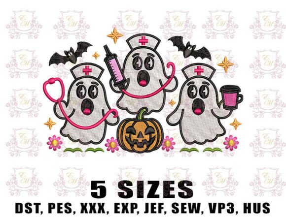 Reviewing the Preppy Nurse Ghost Embroidery Design