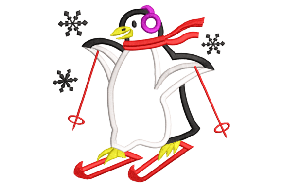 Sliding Penguin Embroidery Design Review